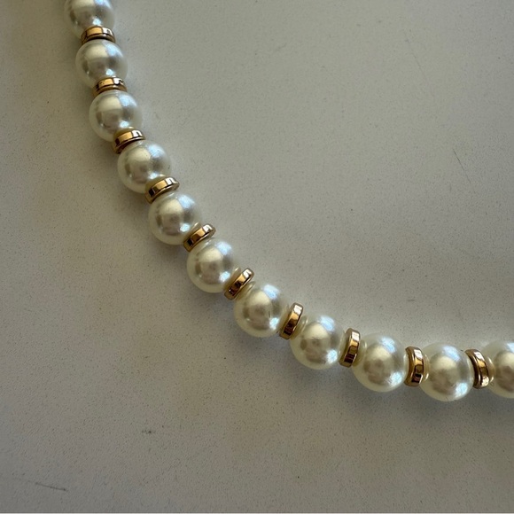 Crown & Ivy- Faux Pearl Earrings & Necklace Set-Classic-Statement- Long-Layering - Picture 7 of 9